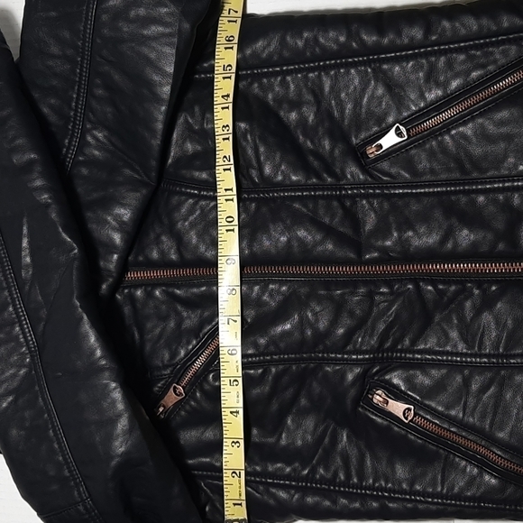 Moto jacket Vegan leather Black color MARC N.Y ANDREW MARC - Picture 9 of 14